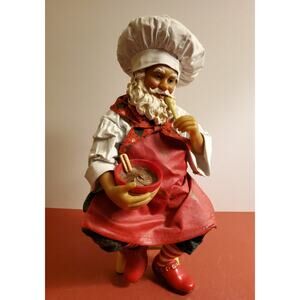 Clothique Santa Chef Figurine